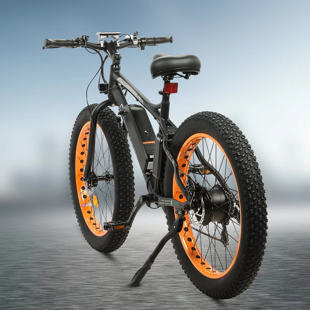 ECOTRIC 26in Fat Tire Electric Bike, 500W, 36V, 7-Speed
