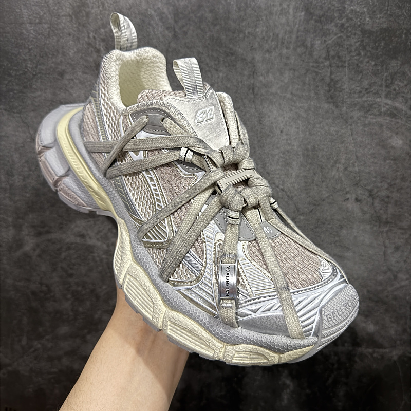 Balenciaga 3XL Logo Strap Light Beige Sneakers