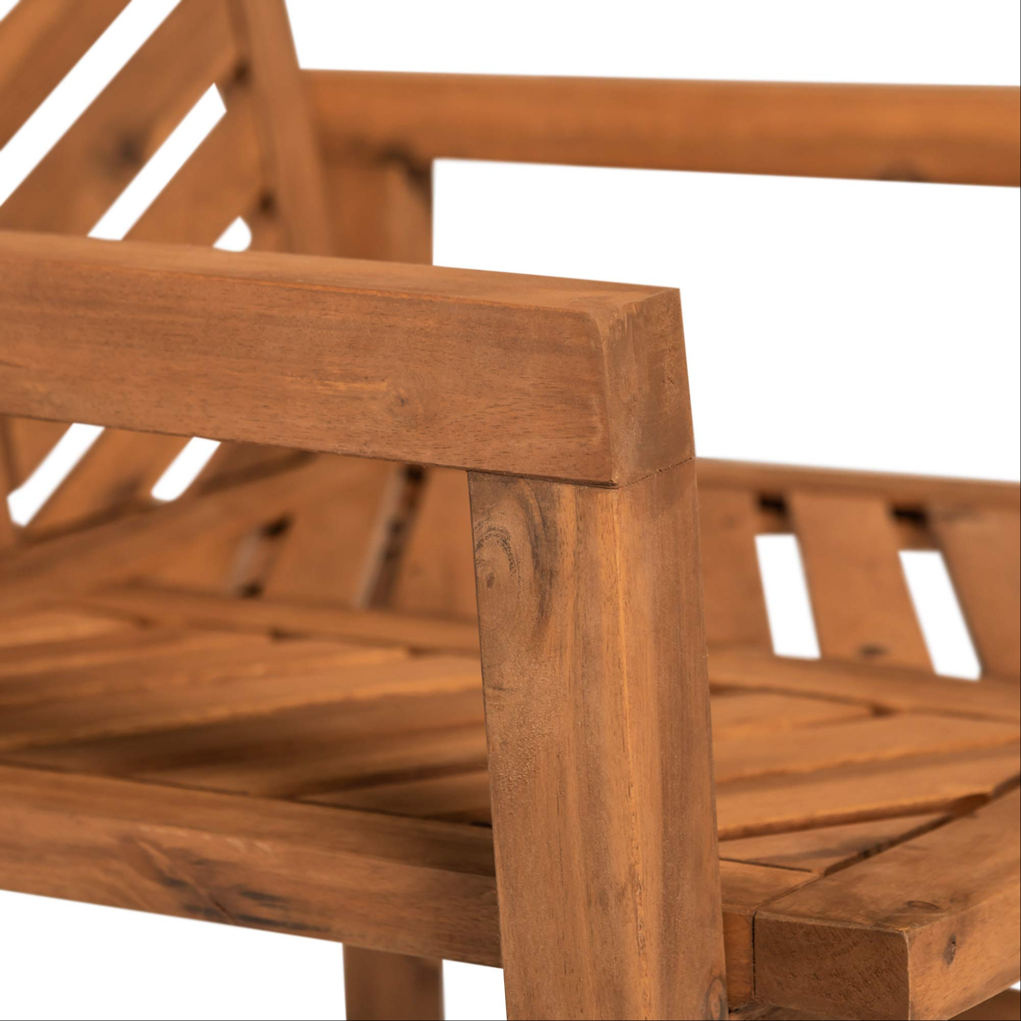 7 Person Wood Chevron Patio Furniture Dining Set