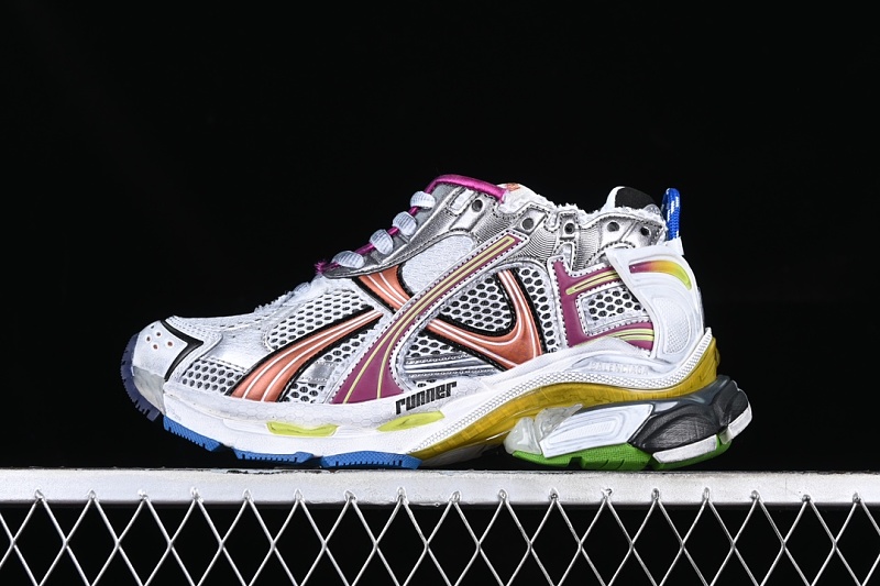 Balenciaga Runner 7.5 White Red Sneakers