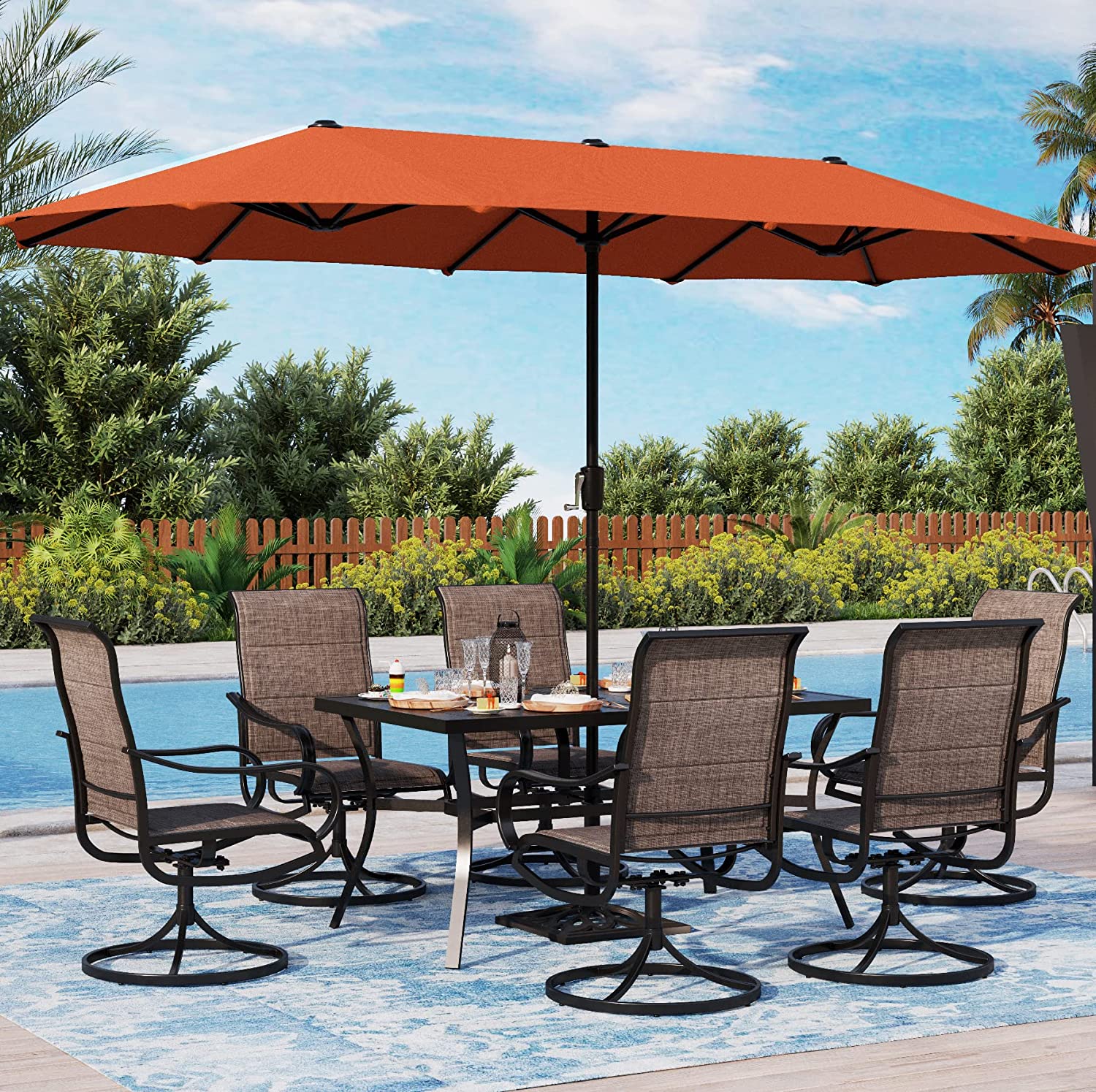 Patio Dining Set Patio Set for 6 Person Furniture