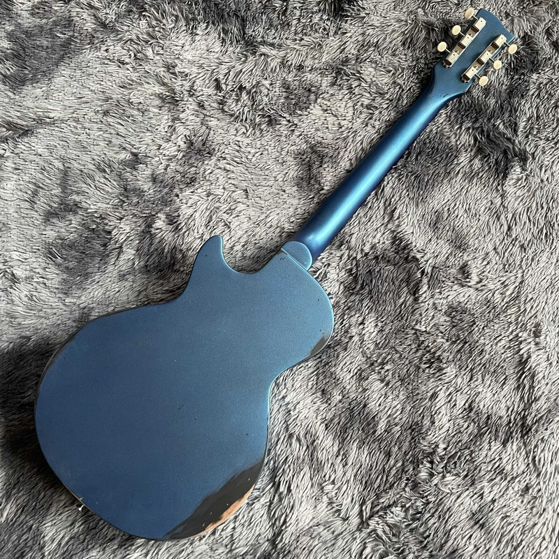 Hot Sale Blue Make The Old One Special-shaped Unique Electric Guitar 2022 New