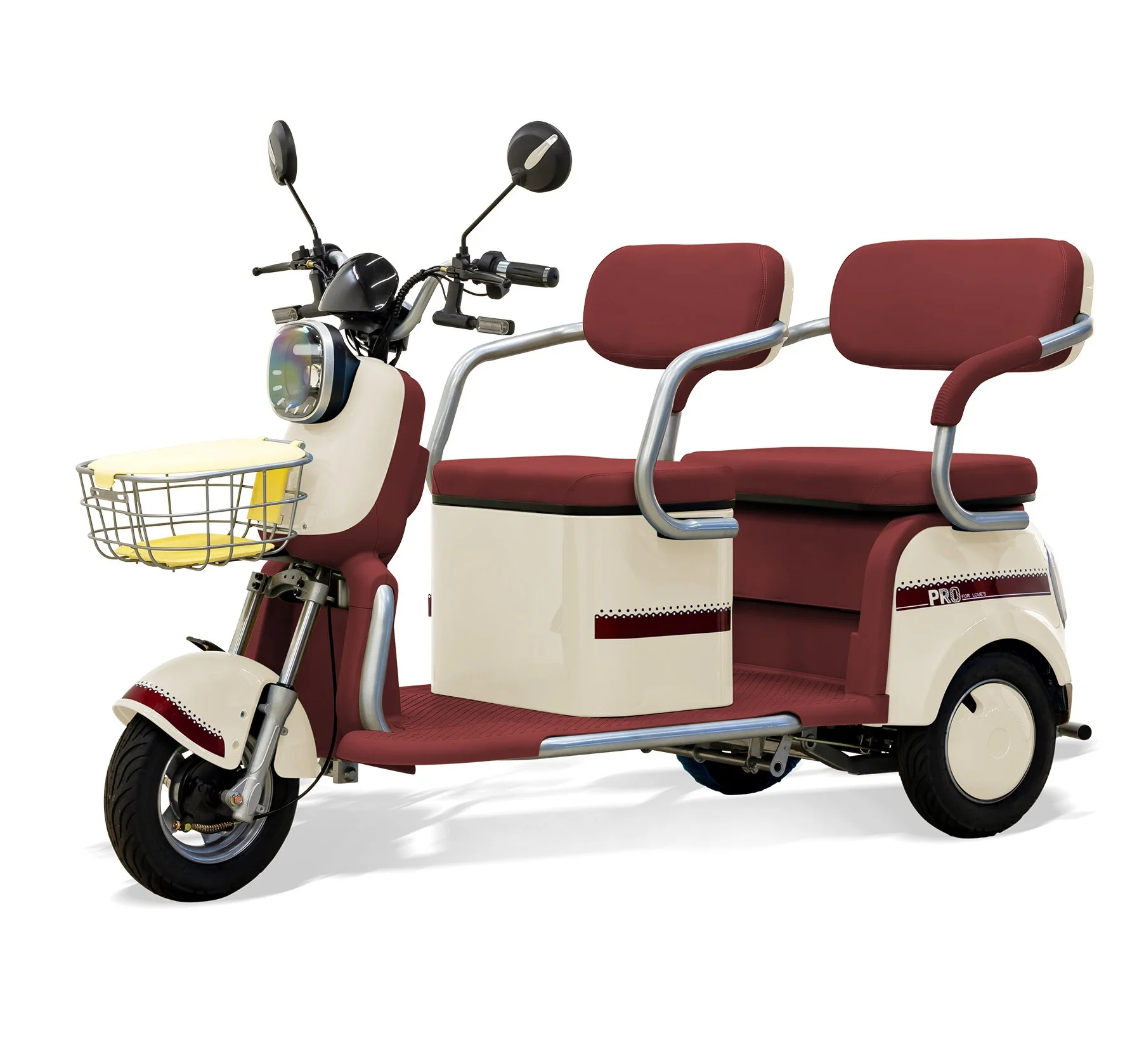 Massimo MGC Two-Seat 3-Wheel Electric Cart, Blue