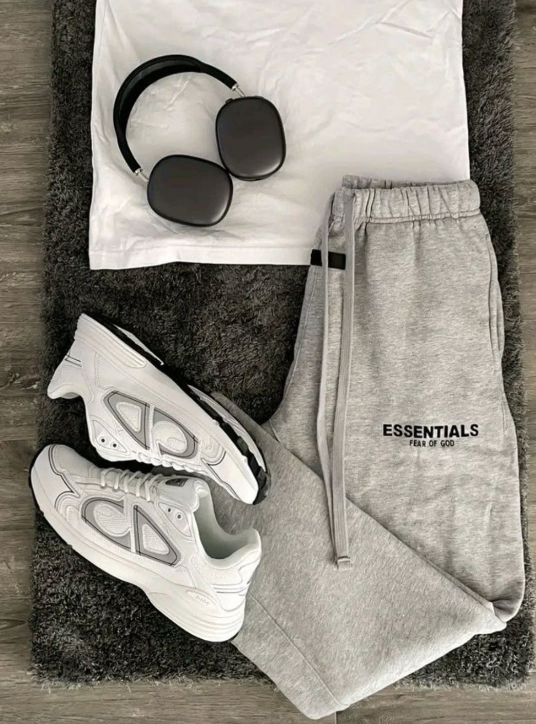 P9 Headphones / Essentials Sweatpants / Dior B30 Sneakers