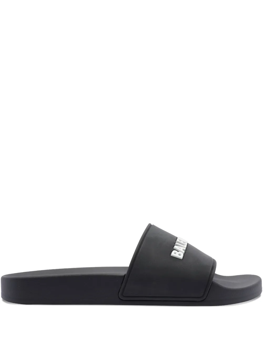 Balenciaga logo-embossed pool slides