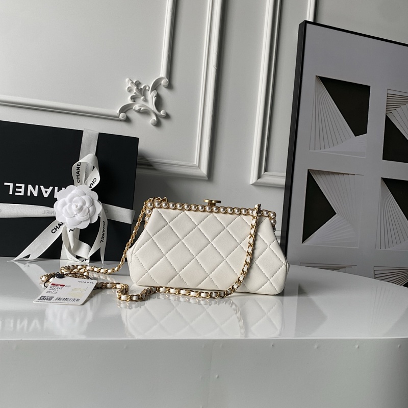 Chanel AS5912 Lambskin Gold Evening Bag Mini
