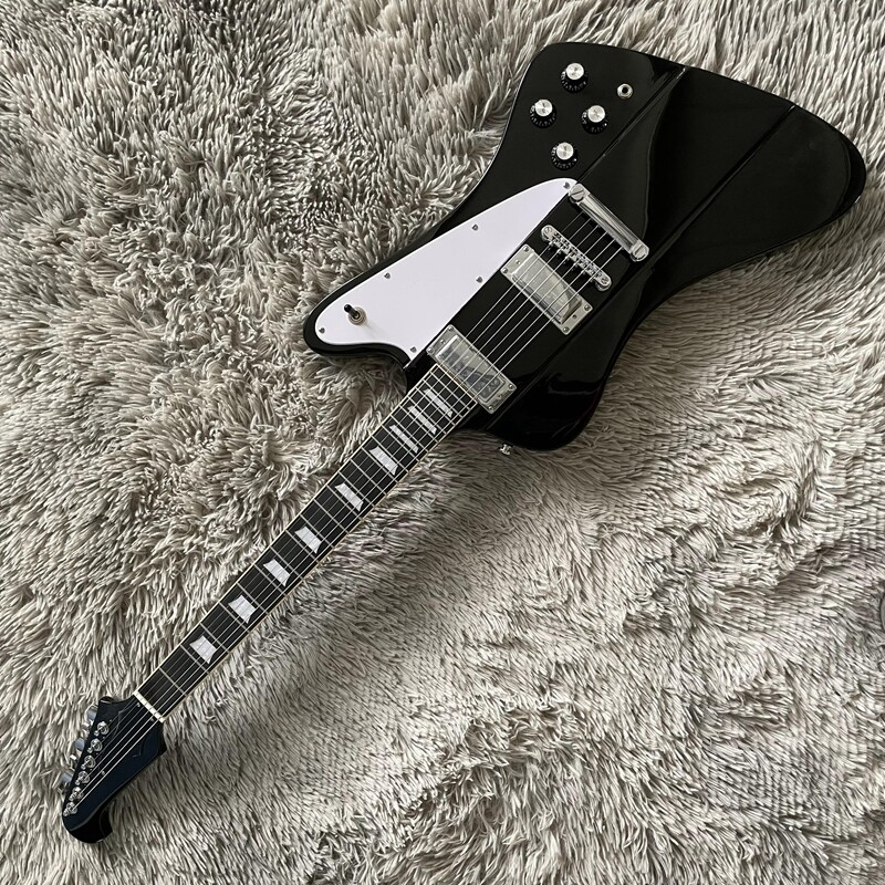 Top 6-Strings Electric Guitar Solid Mahogany Body HH Pickups Black Fretboard