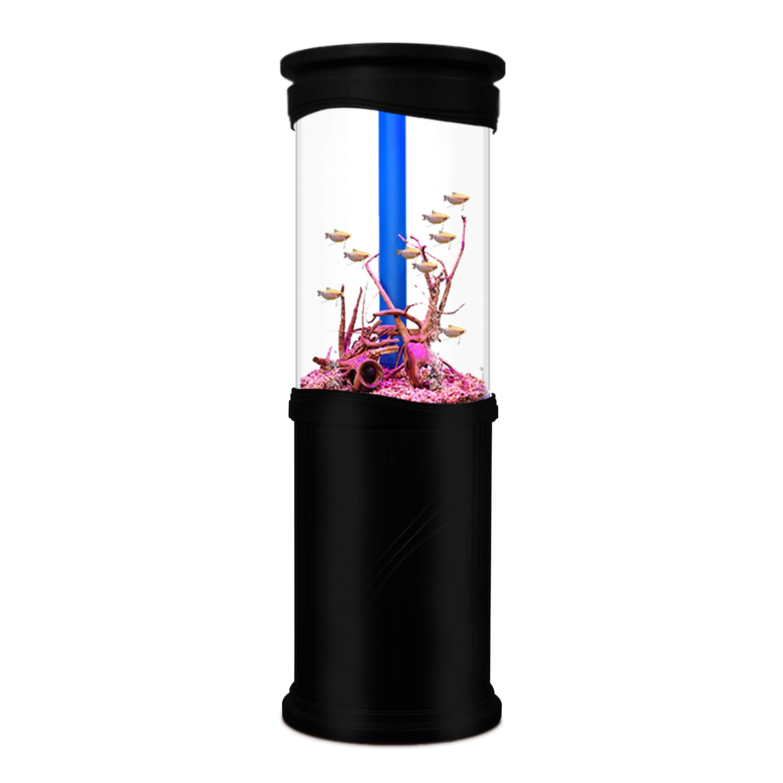 Aqualic 360 Acrylic Aquarium Cylinder Fish Tank 70 Gallons w/
