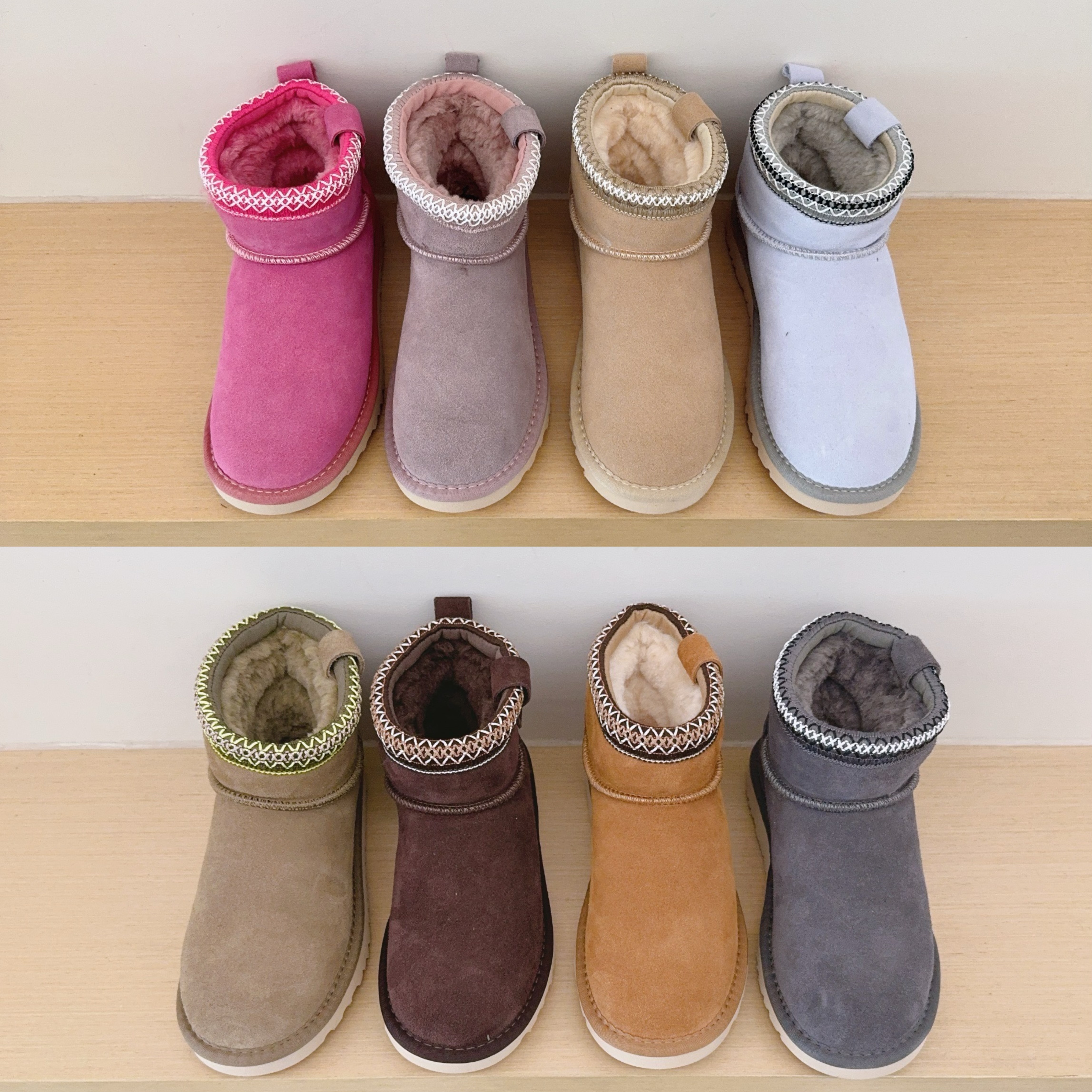 Ankle Boots Ruffle Trim