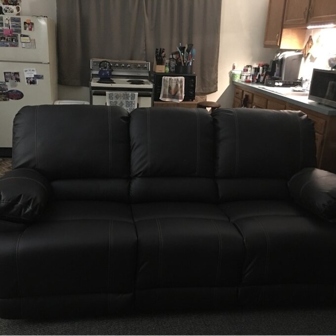 Edgar 81'' Vegan Leather Sofa