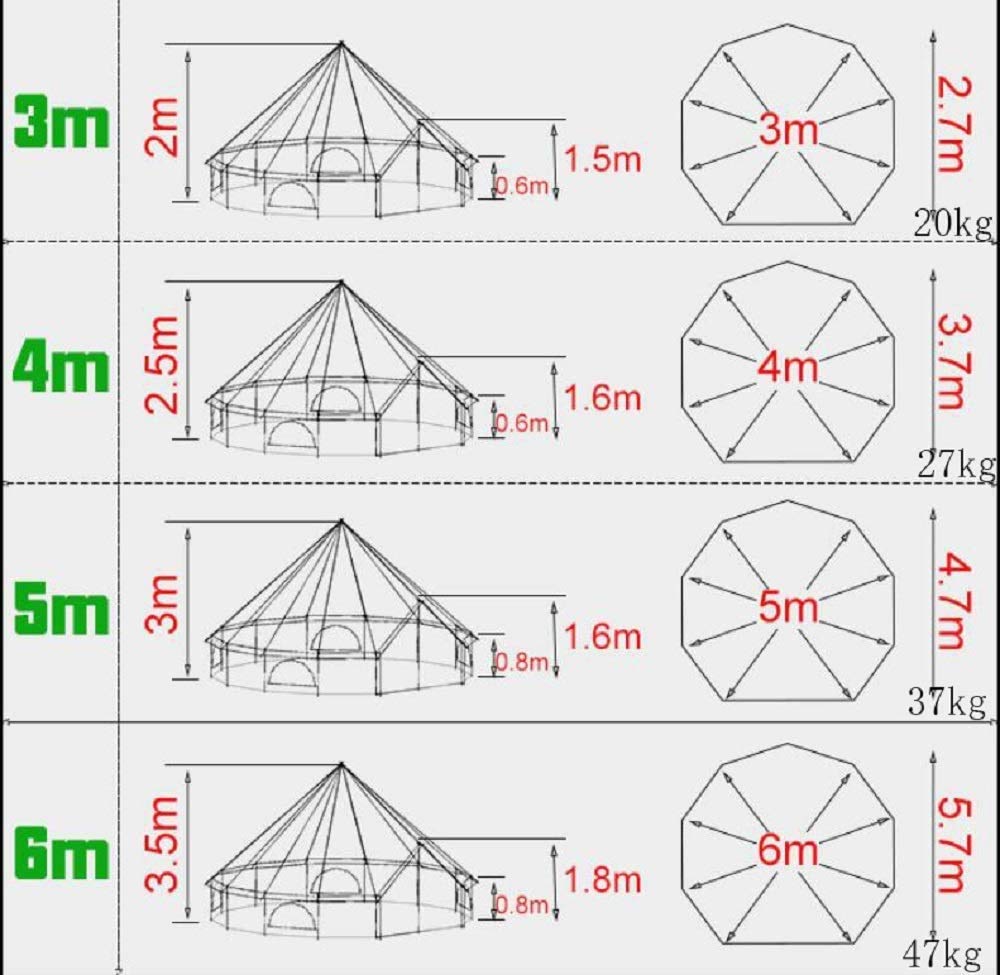 Waterproof Cotton Canvas Yurt for Family Glamping