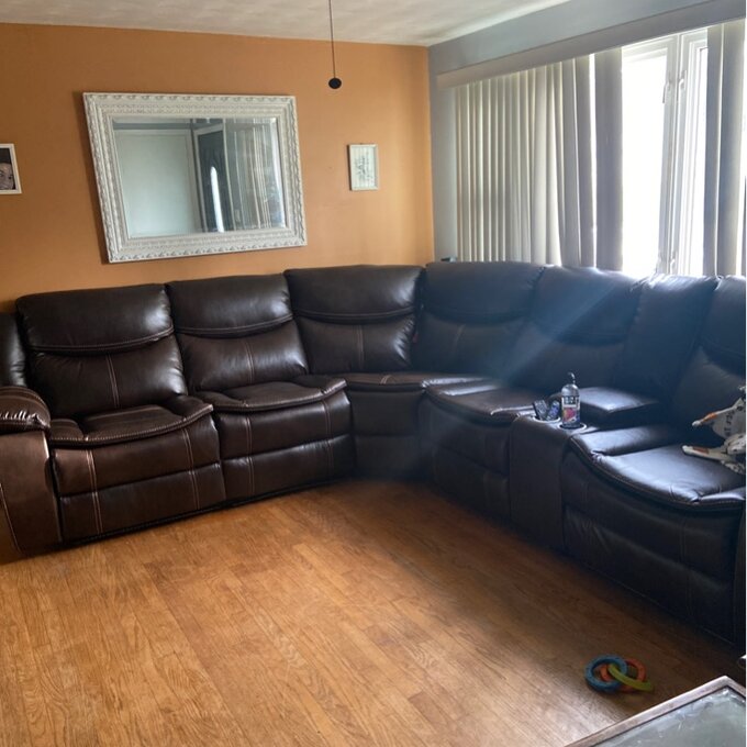 Mirabel 3 - Piece Vegan Leather Sectional