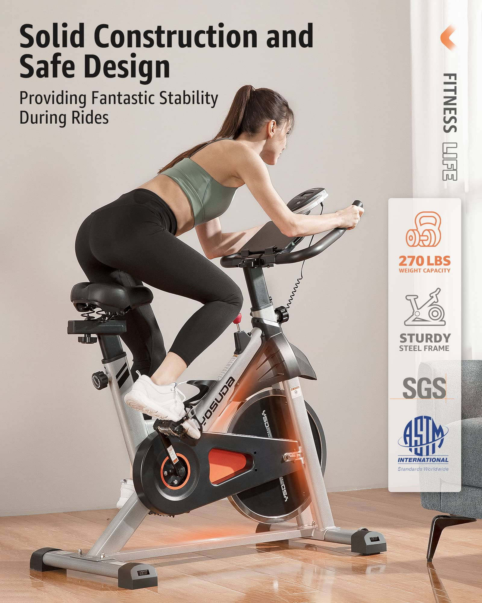 Indoor Cycling Bike Stationary Bike - Cycle Bike with Ipad Mount