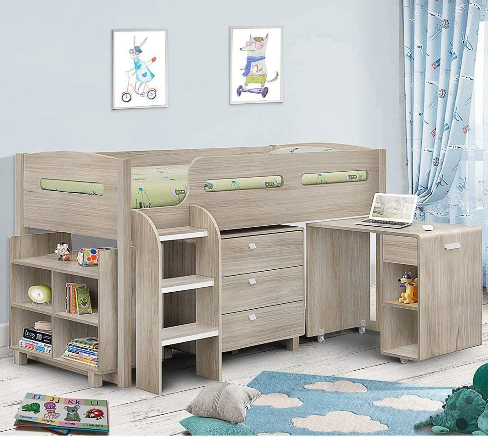 Kids Mid Sleeper Bed