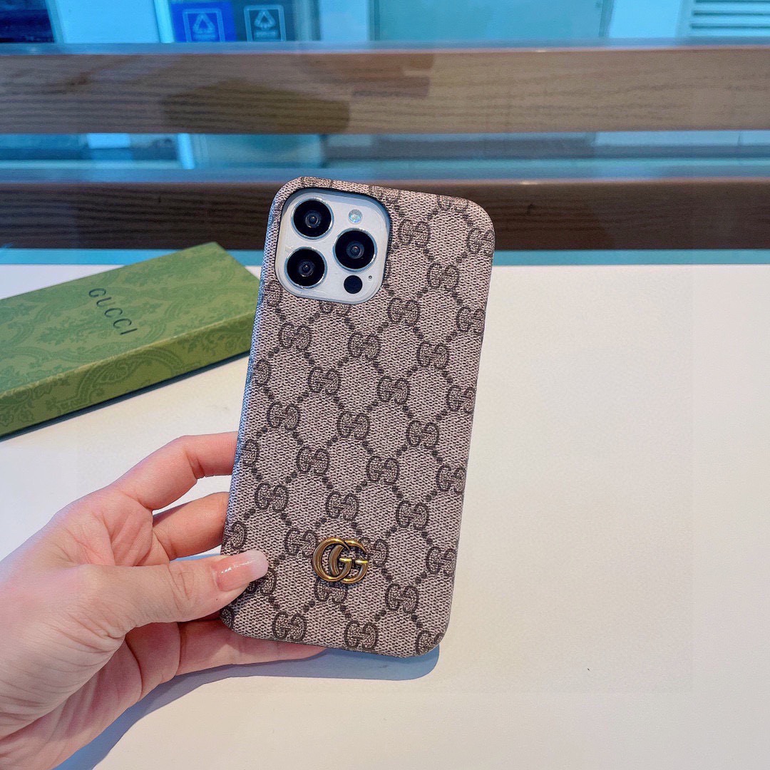 Gucci Classic Monogram Phone Case | Metal Logo & Polished Edge, In Sync with Official Launch
