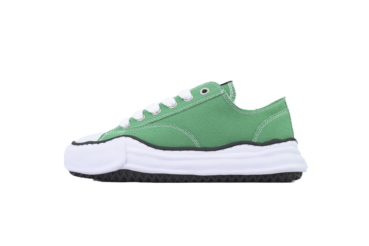 MAISON MIHARA YASUHIRO Hank OG Sole Canvas Low-top Sneakers Green