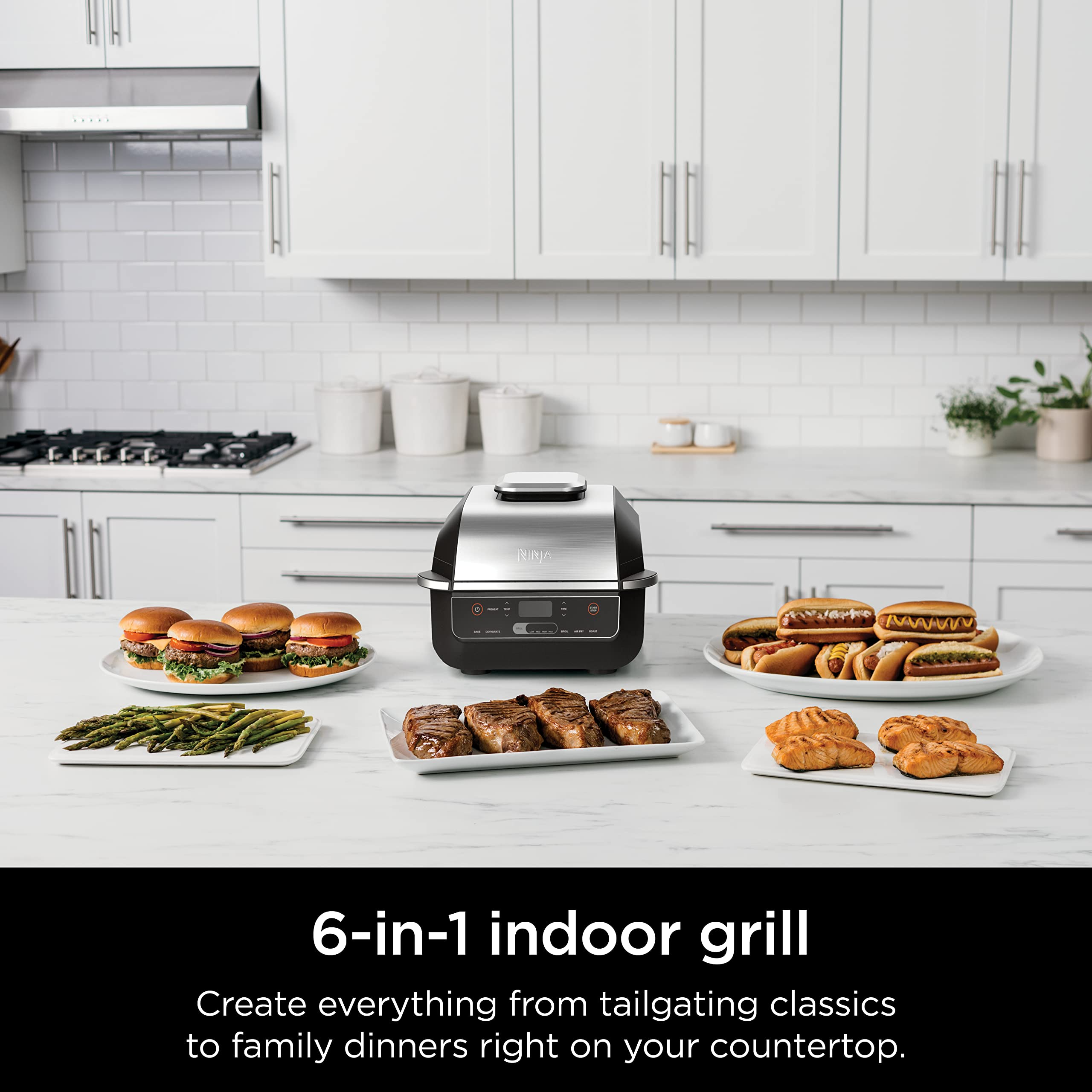 Ninja EG201 Foodi 6-in-1 Indoor Grill with Air Fry