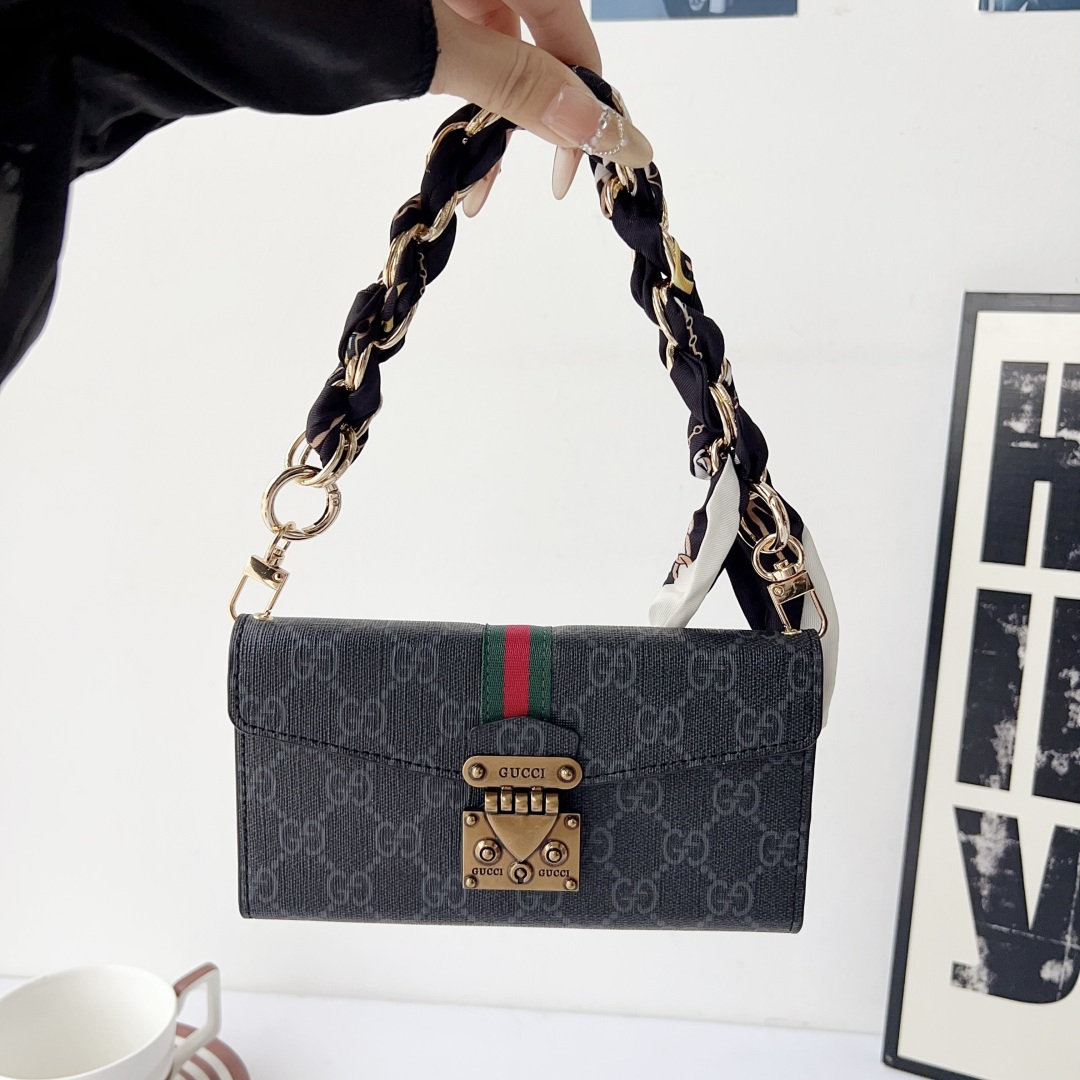 Louis Vuitton & Gucci Luxury Monogram Wallet Crossbody Phone Purse Case