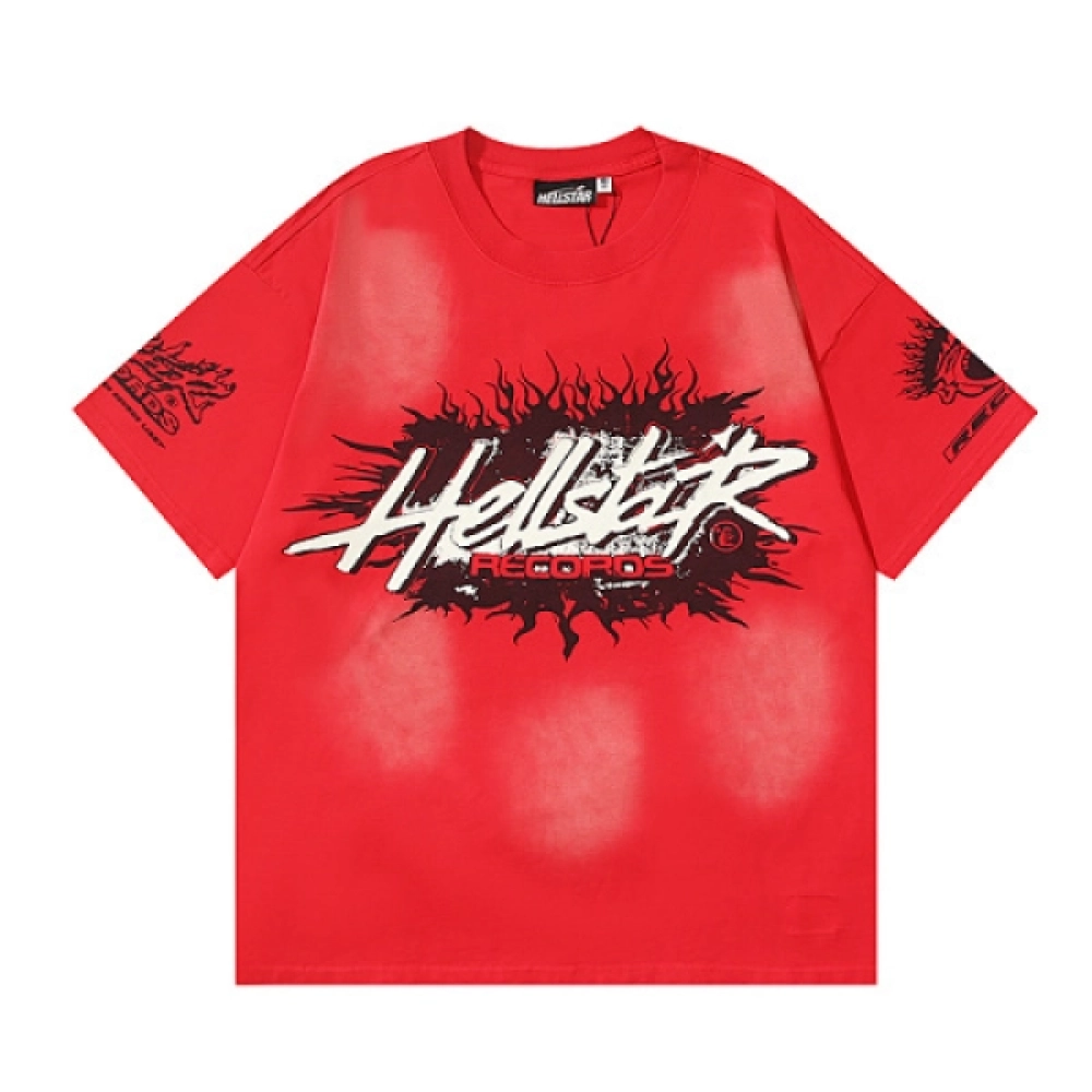 Hellstar T-Shirt-696#+Hellstar Shorts-778 white - ogsneaker