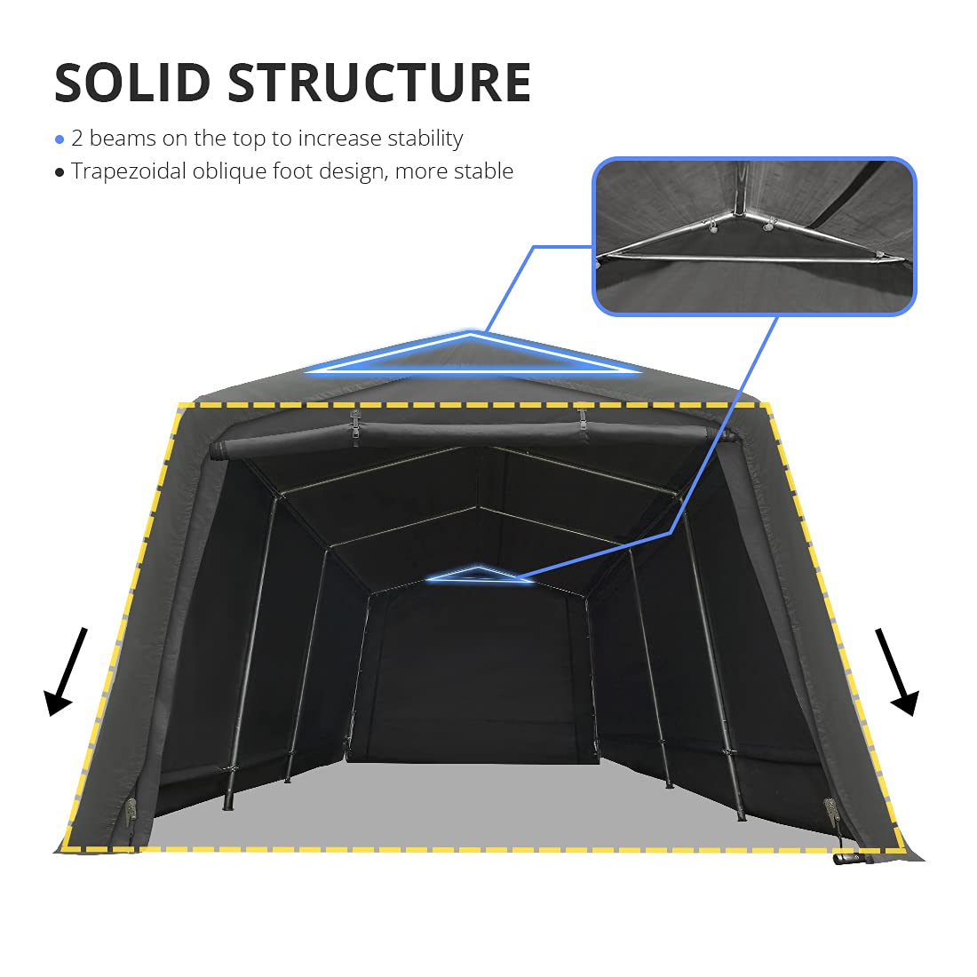 10' x 15' Heavy Duty Anti-Snow Garage