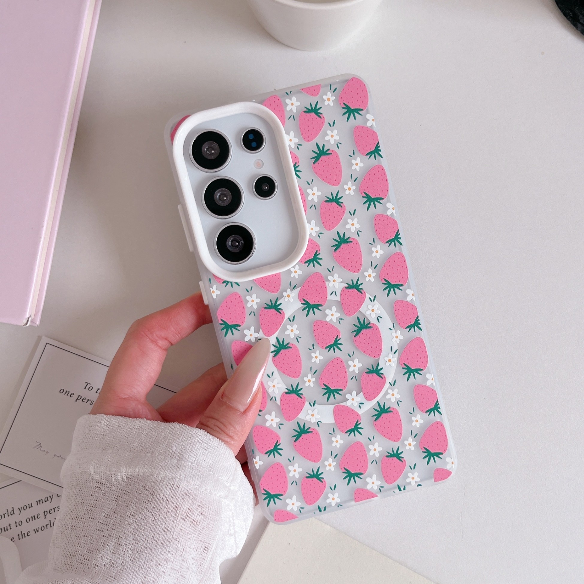 Galaxy A25 Protective Case Magnetic - back view