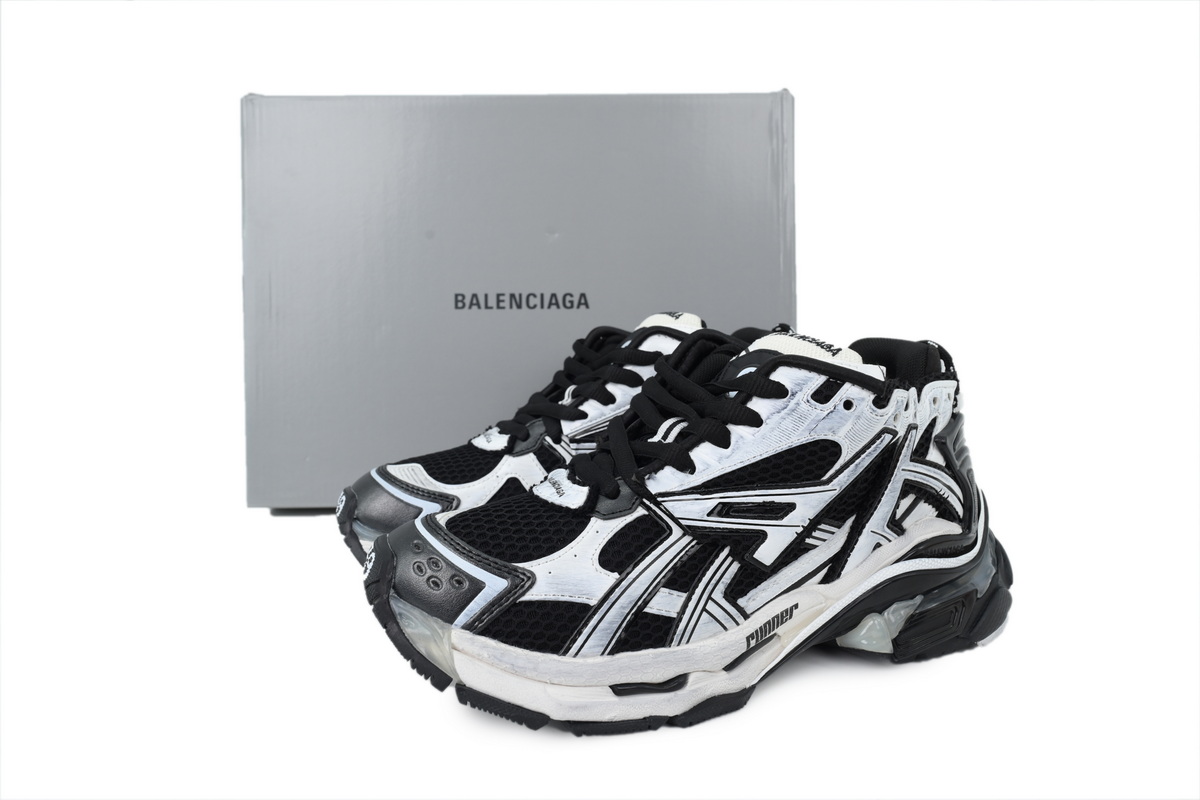 Balenciaga Runner White Black LED
