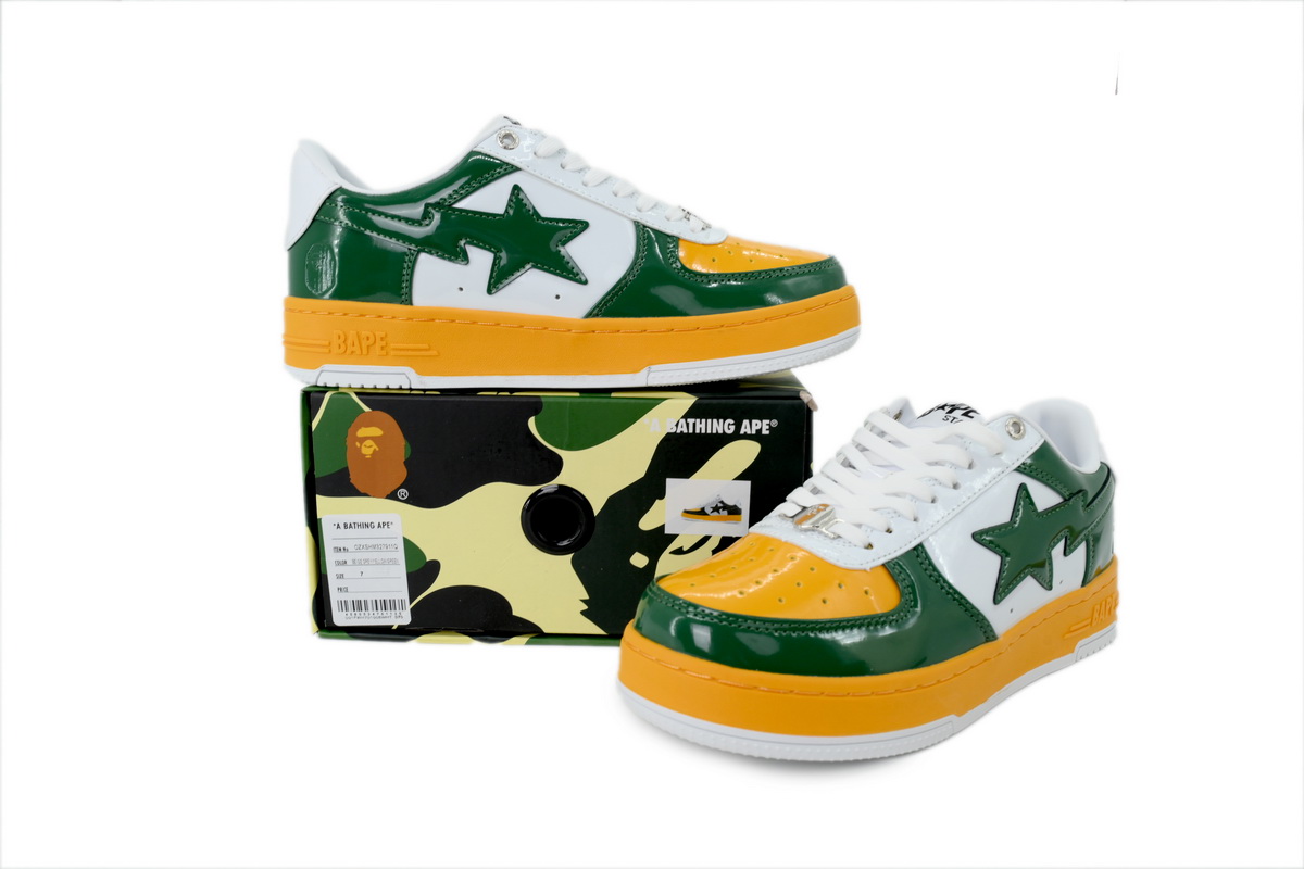 A BATHING APE BAPE Grey Yellow Green OZXSHM327911Q