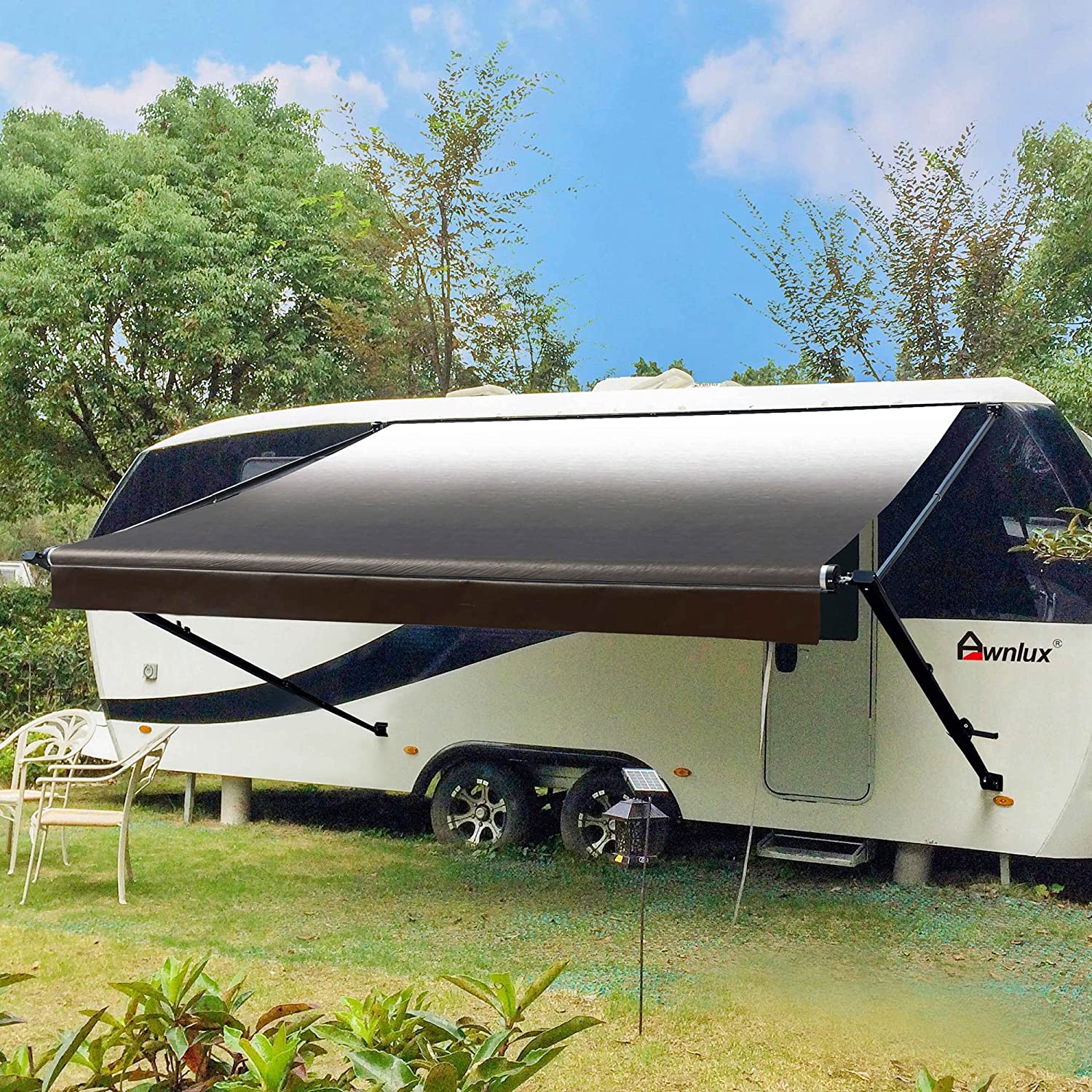 Manual Modular Retractable RV Awning Full Set Assemblies