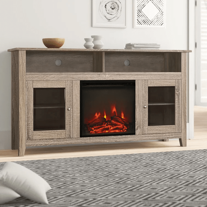 HOTSALES KOHN TV STAND FOR TVS UP TO 65 WITH FIREPLACE INCLUDED