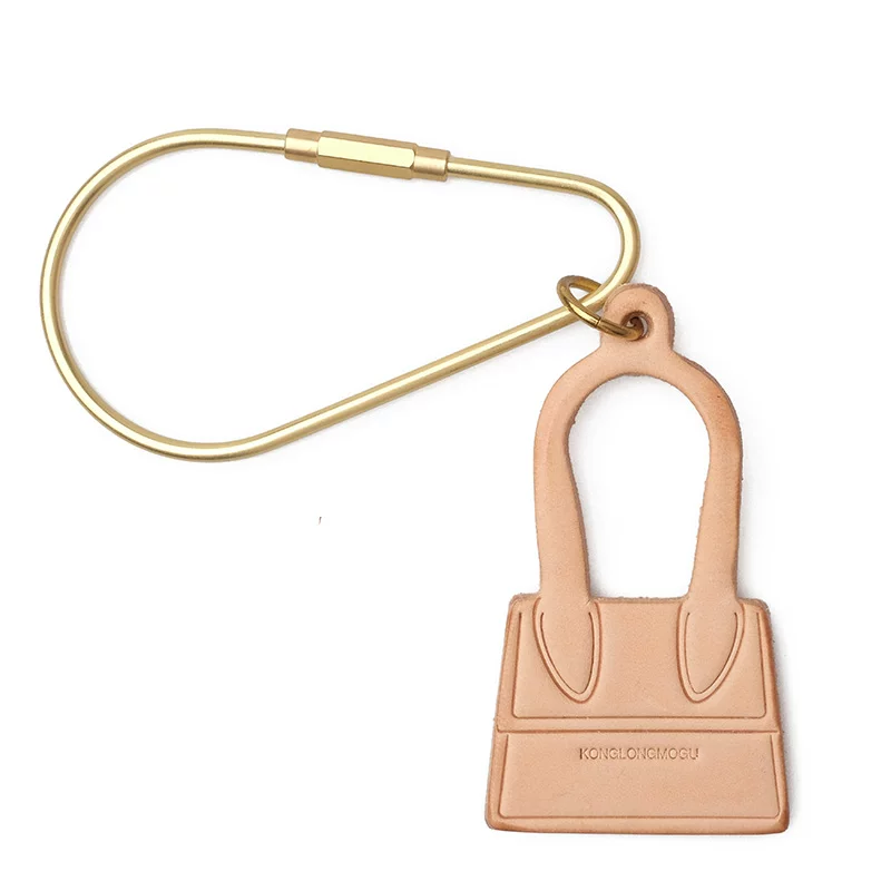 Handmade mini bag-shaped keychain