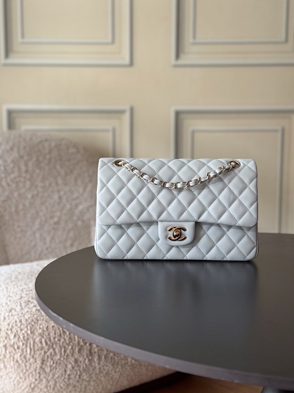 Chanel Classic Flap Bag Snow White