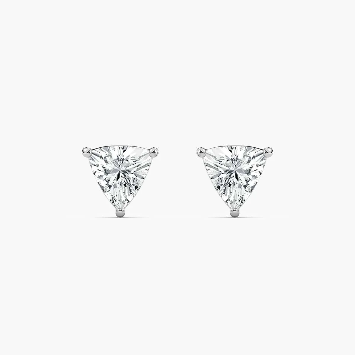2/5 ctw Trillion Lab Grown Diamond Stud Earrings