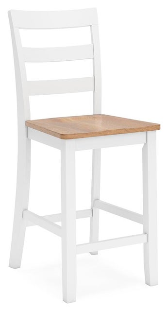Gesthaven Counter Height Dining Table and 4 Bar Stools