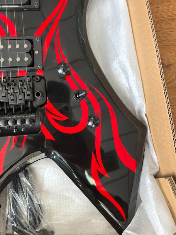 BC Rich Kerry King Warlock Electric Guitar Black HH Pickup FR Bridge Hot Sale