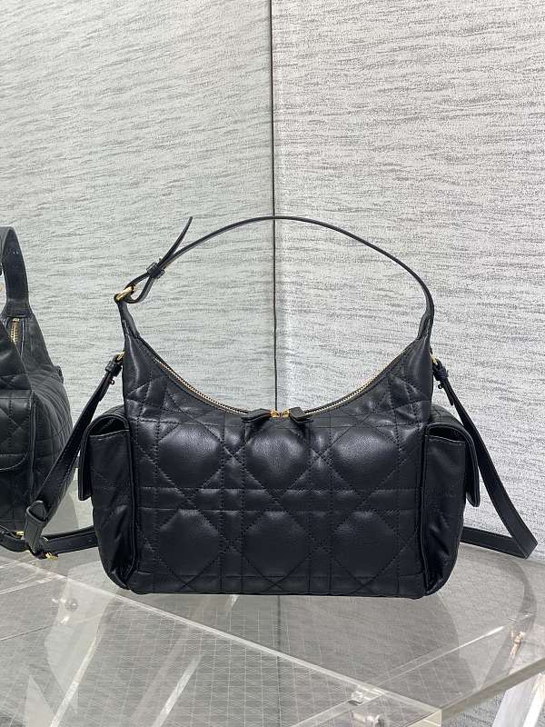Dior D-Vibe Hobo Bag Medium Black