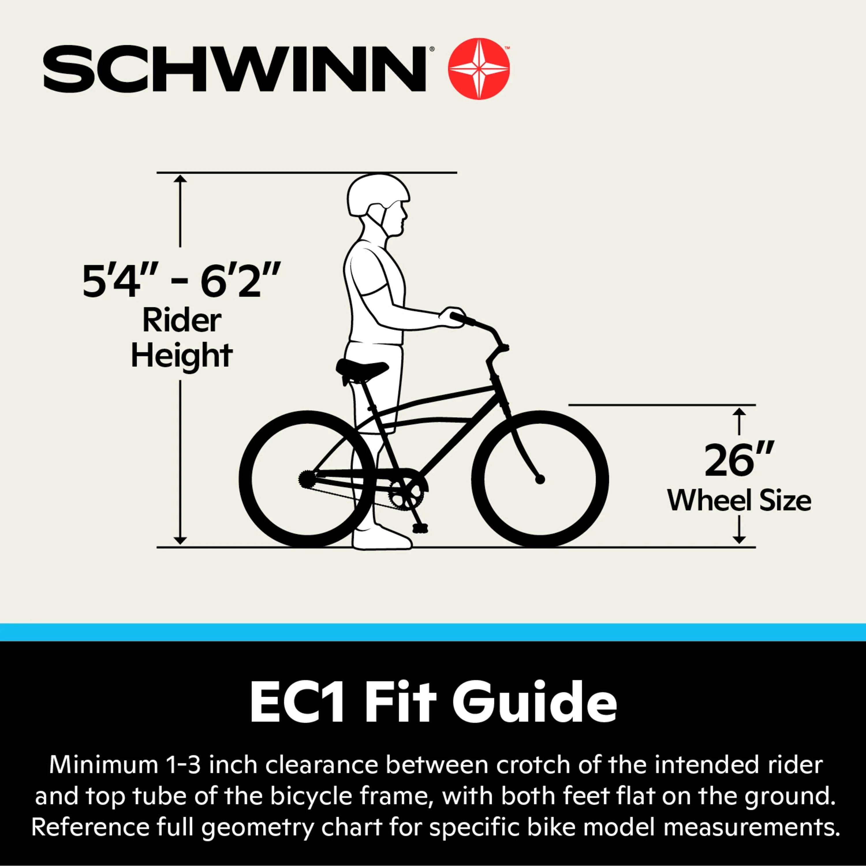 Schwinn EC1 26in Electric Cruiser Bike, Black