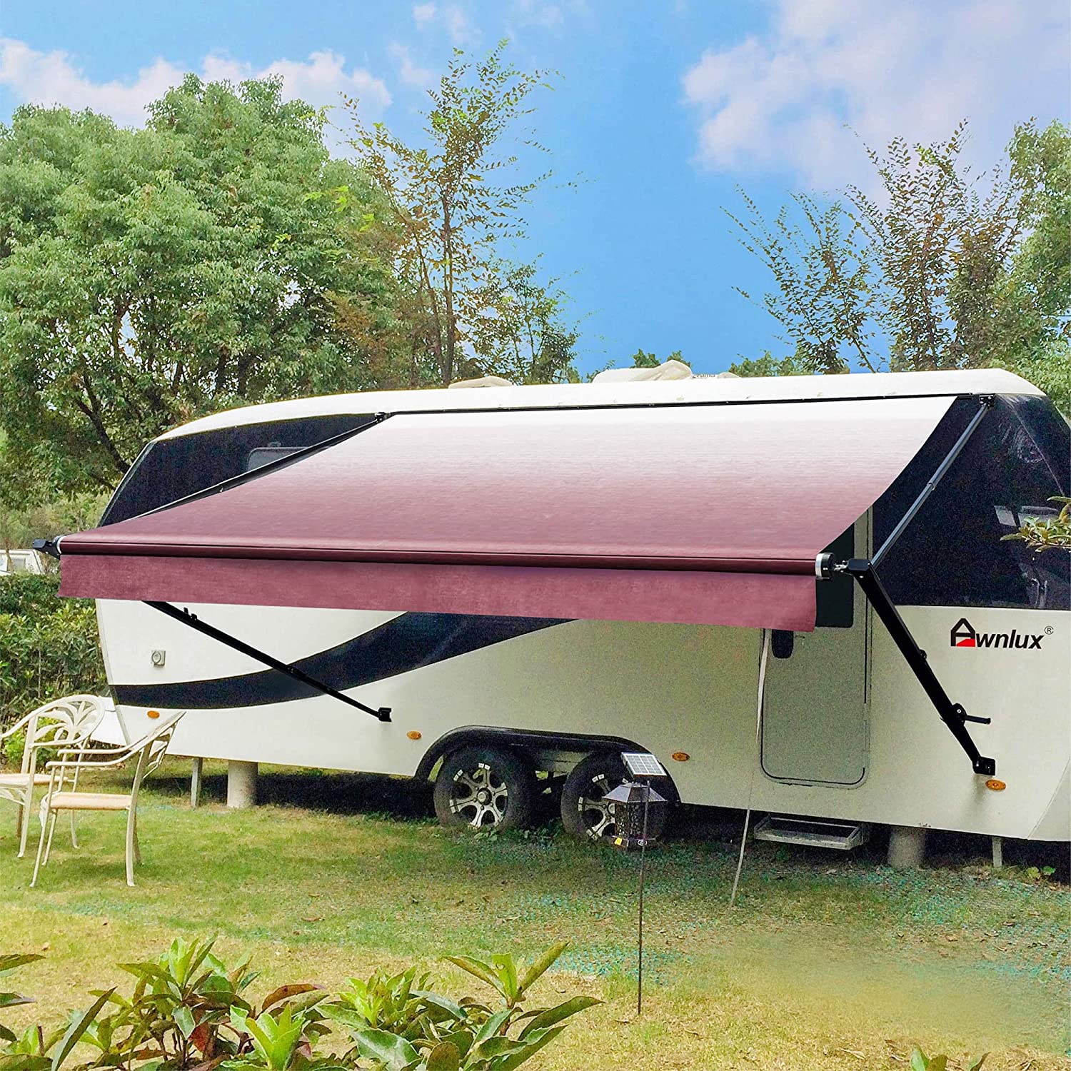 Manual Modular Retractable RV Awning Full Set Assemblies