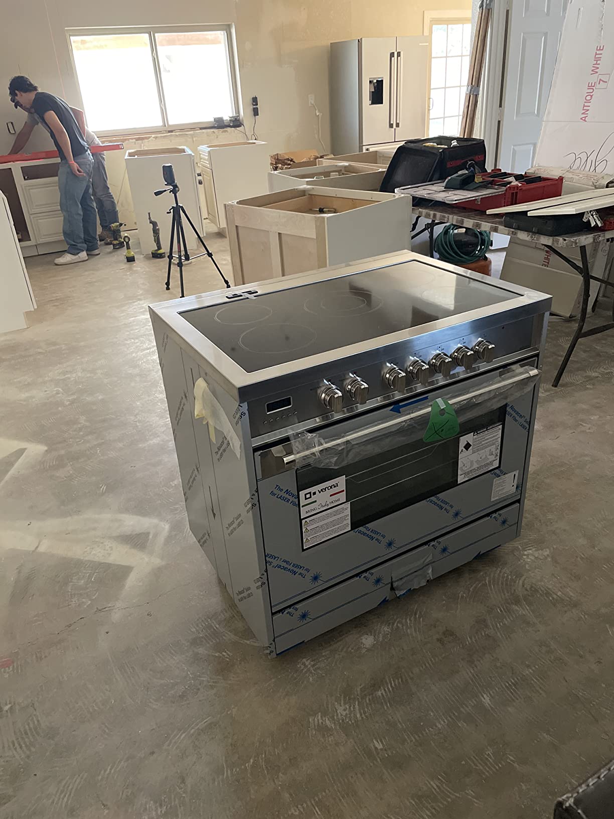 36 Inch 5.0 Cu Ft Electric Range Oven 5 Burners Dual Center