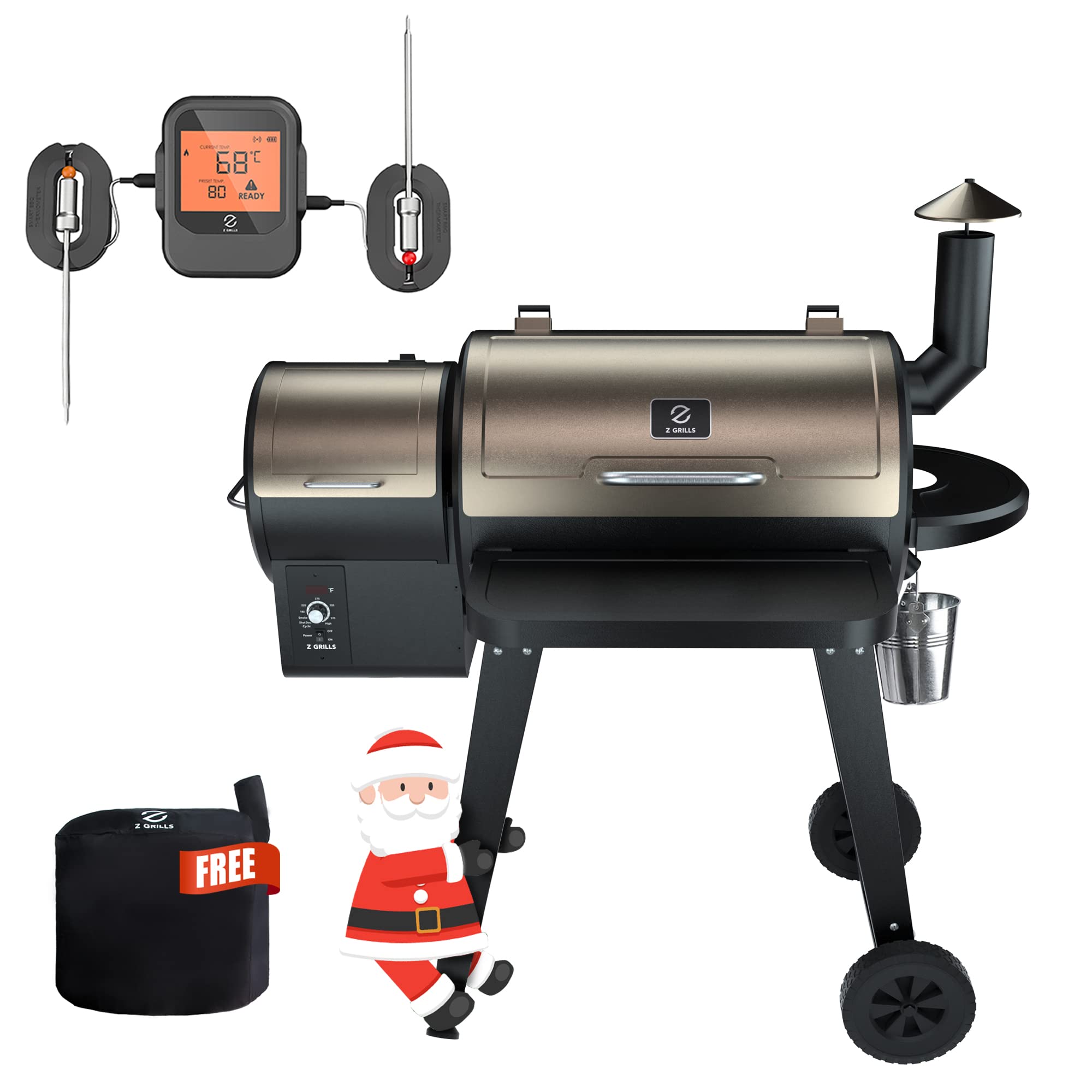 Wood Pellet Grill Smoker with Digital Controls