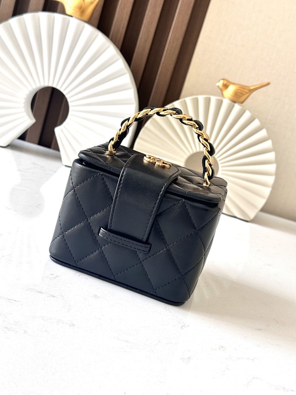 Chanel 2227 Black Quilted Vanity Bag