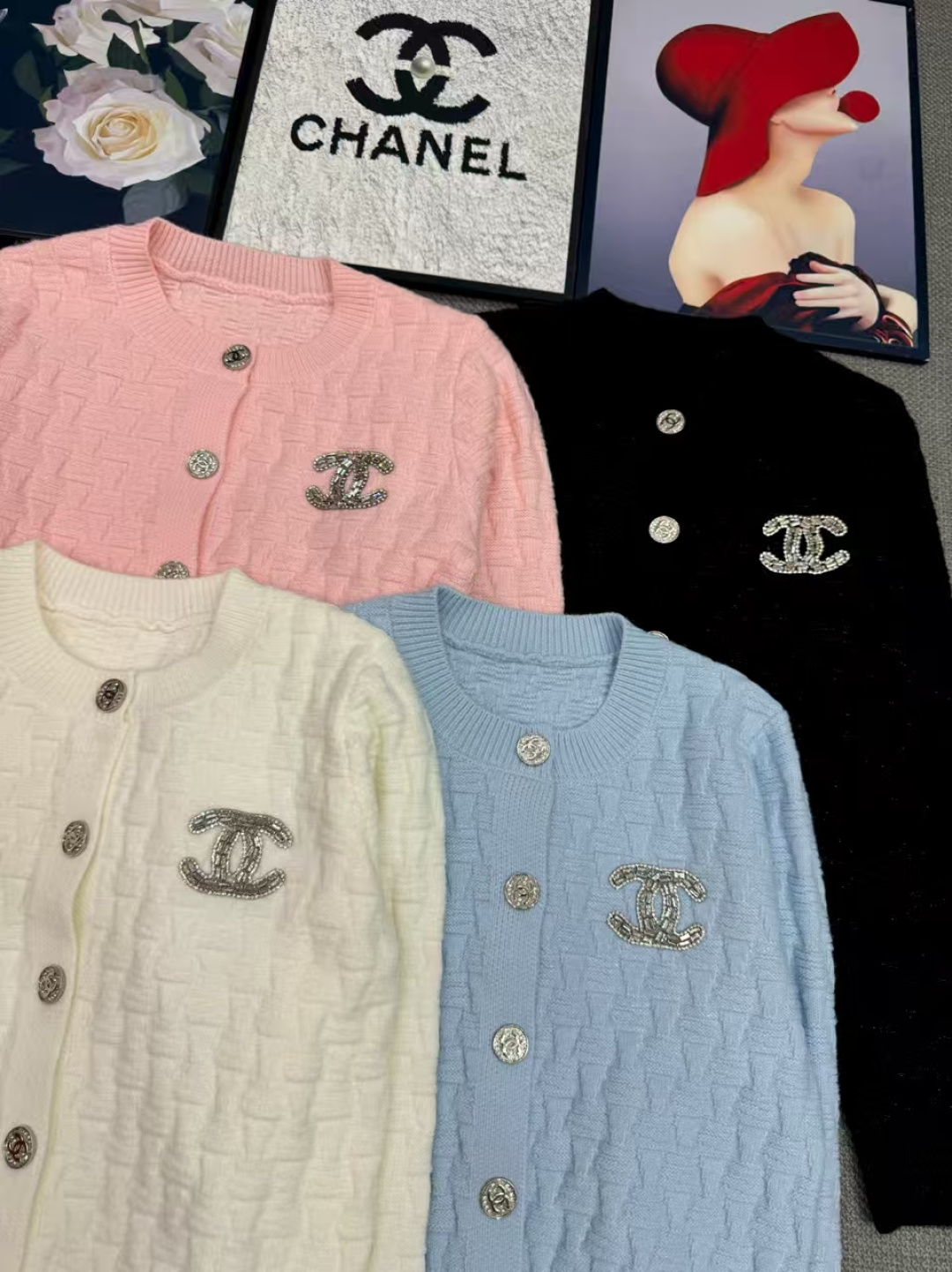 Chanel Round‑Neck Knit Cardigan