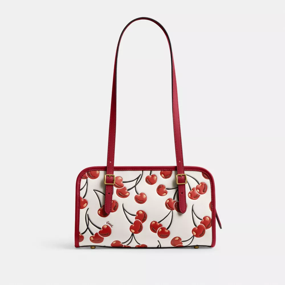 Swing Zip Bag With Cherry Print