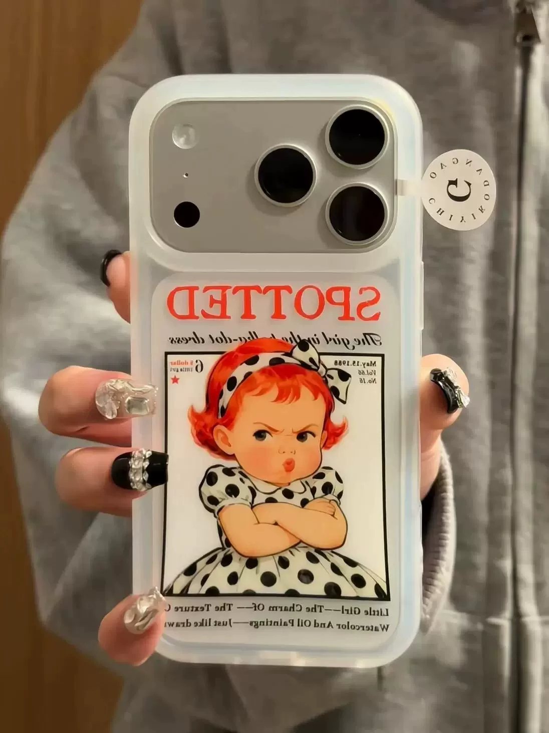 iPhone 17 Pro Protective Case Cartoon - back view