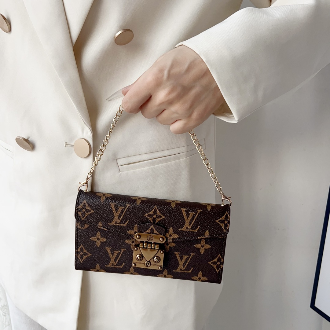 Louis Vuitton & Gucci Luxury Monogram Wallet Crossbody Phone Purse Case