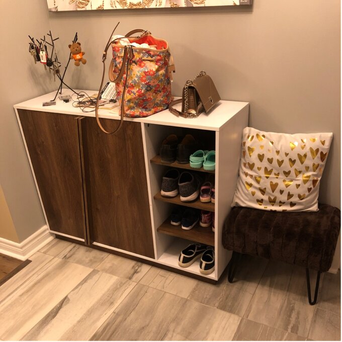 16 Pair Shoe Storage Cabinet