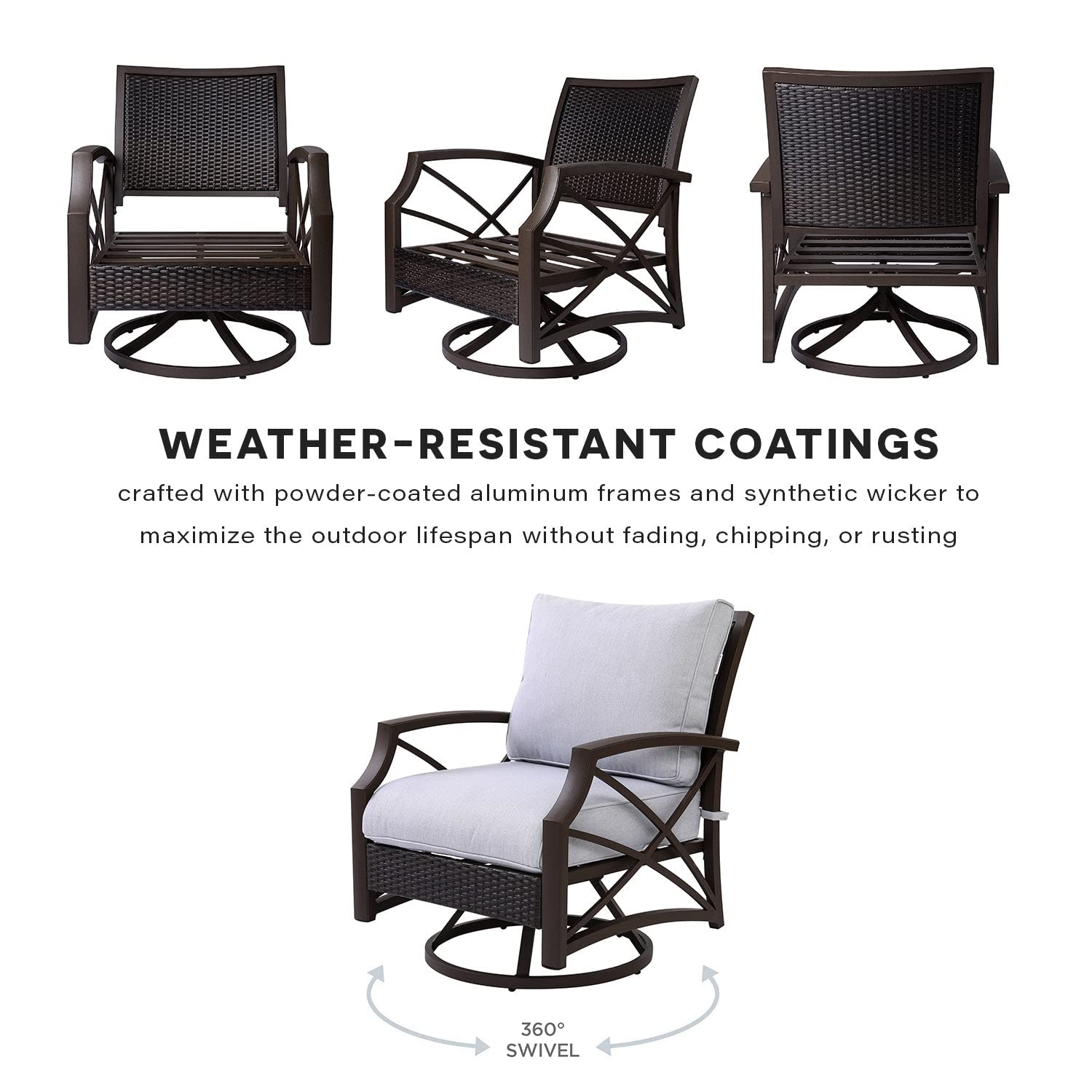 Kinger Home Propane Brazier Table 5-Piece Set