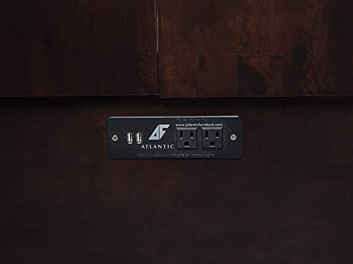 Atlantic Furniture Nantucket Murphy Bed Chest with Charging