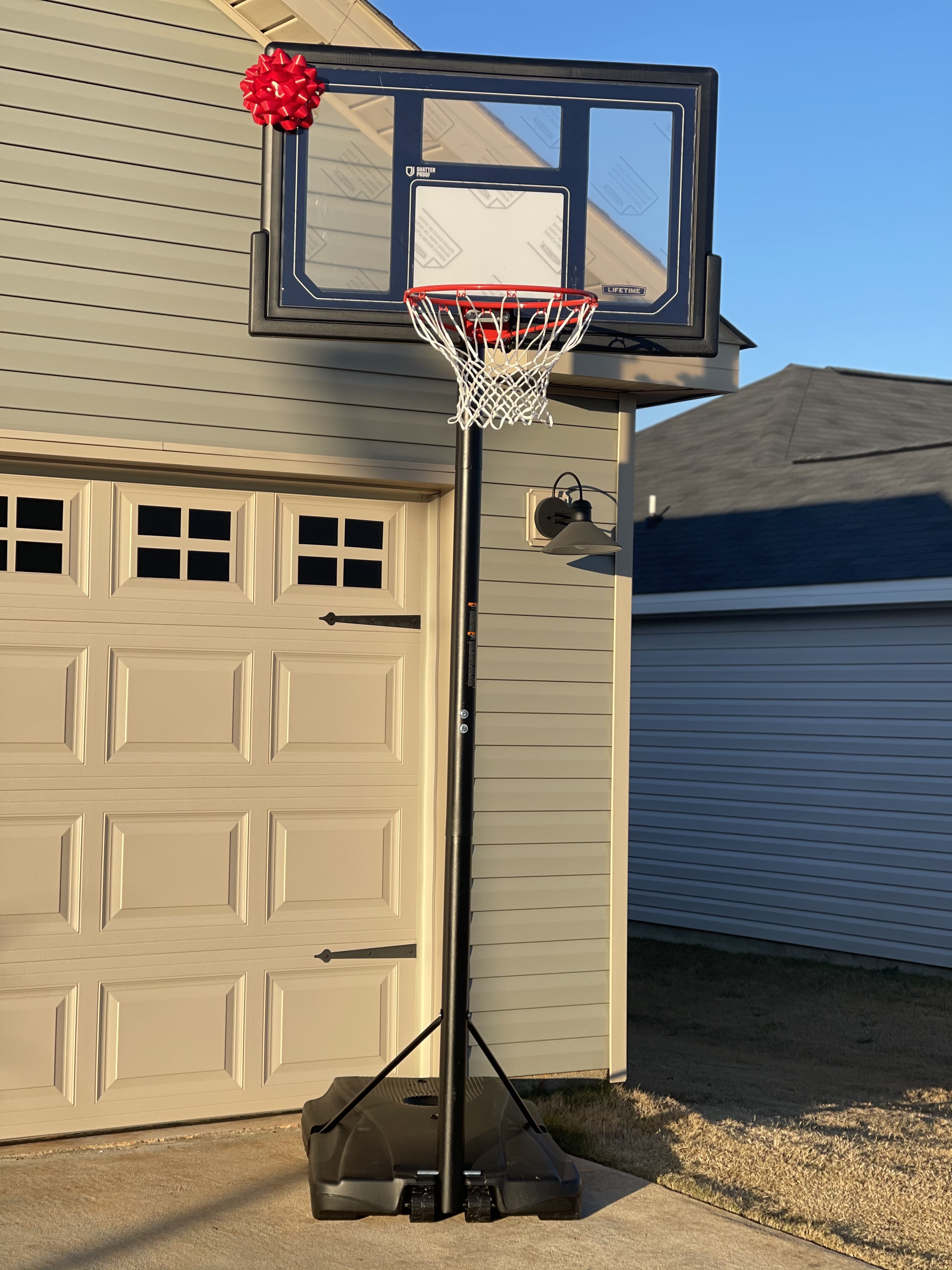 Courtside Height Adjustable Portable Basketball System
