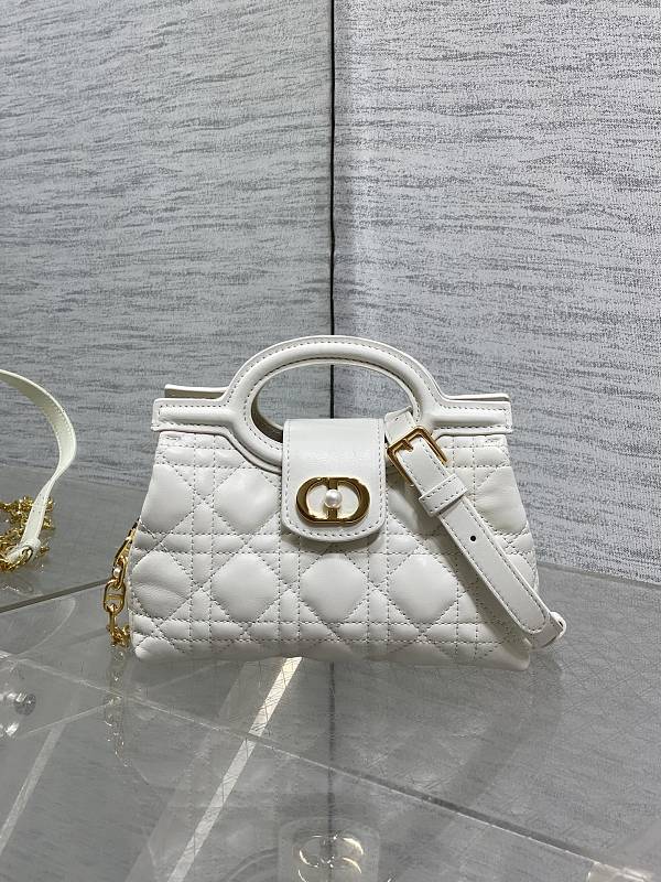 Dior Cannage Mini Handbag White