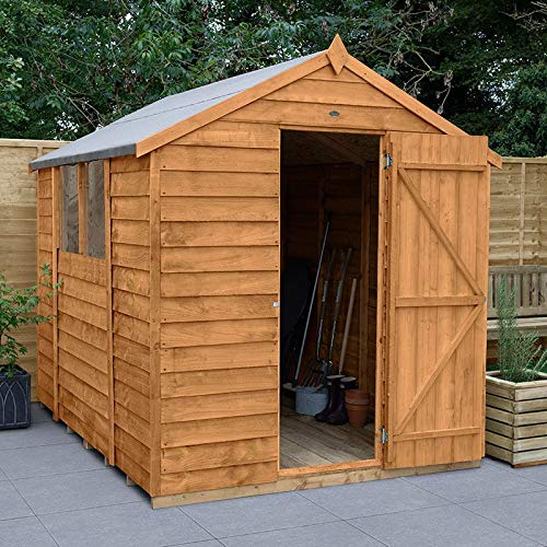 Mercia Wooden 8x6 ft Overlap Garden Shed